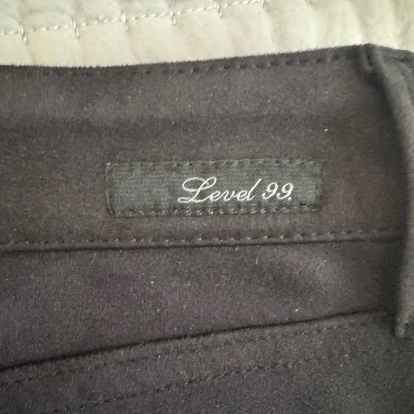 Level 99 Black Suede Jeans Size 30 - Picture 8 of 9